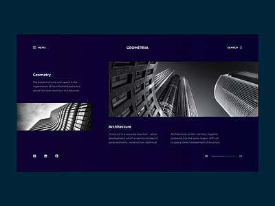 WEBSITE FOR ARCHITECTURAL STUDIO | 1 DAY = 1 SITE (CHALLENGE)