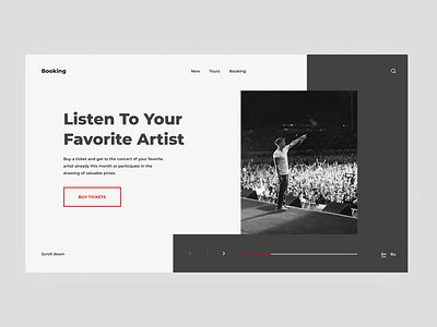 BOOKING AGENCY | MINIMALISM | FEDOROV DESIGN