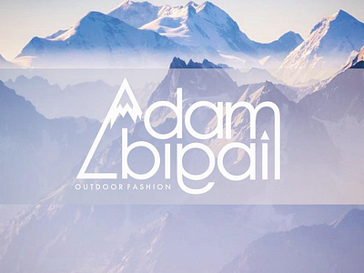 Adam & Abigail Outdoor Fashion challenge dailylogo dailylogochallenge dailypost day7 design fashion logo mountain outdoor