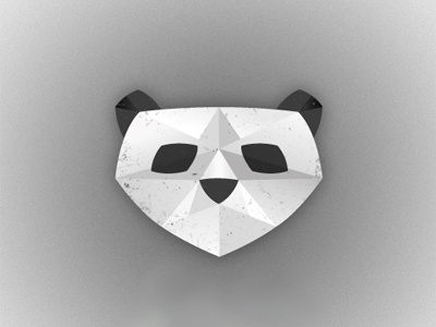 Panda animals panda polygons vector