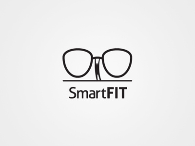 Smartfit fitness glasses logo logo design smart