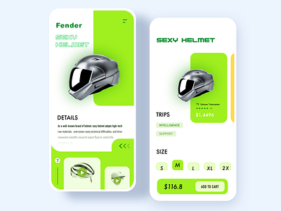 Artificial-Intelligence-Science-Future-Helmet-APP app apple ui ux web 应用 流行 牌 设计