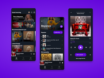Music Player App🎵 design mobile music musicplayer spotify ui