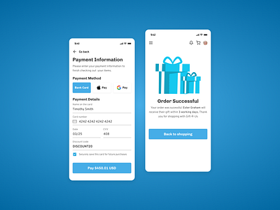 Daily UI 002 - Credit Card Checkout checkout credit design mobile ui