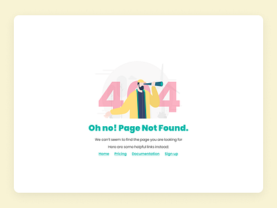 Daily UI 008 - 404 404 page daily ui design error page ui webdesign