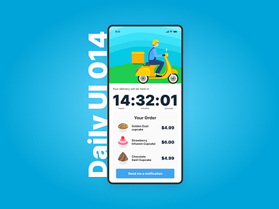 Daily UI 014 - Countdown Timer daily ui design mobile ui