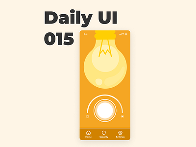 Daily UI 015 - On/Off Switch daily ui design light mobile switch ui