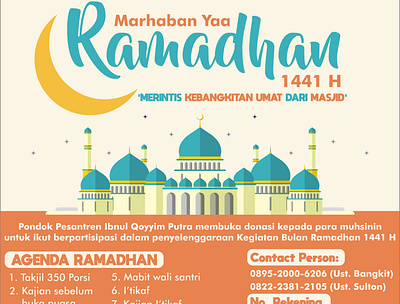 Ramadhan Poster banner design flat illustration poster vector