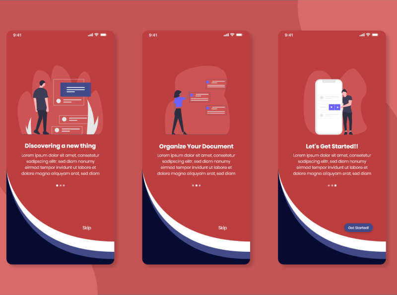 Onboarding UI Design by Farhanma on Dribbble