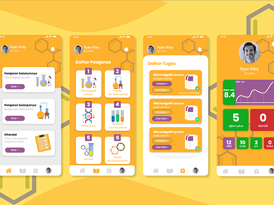 ChemicApp Mobile UI Design app app design branding design flat minimal ui ux web website