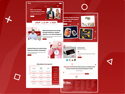 Landing Page UI Design - Contest Website app app design branding design graphic design ui ux