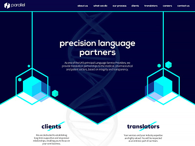 Parallel Translations - Homepage Redesign