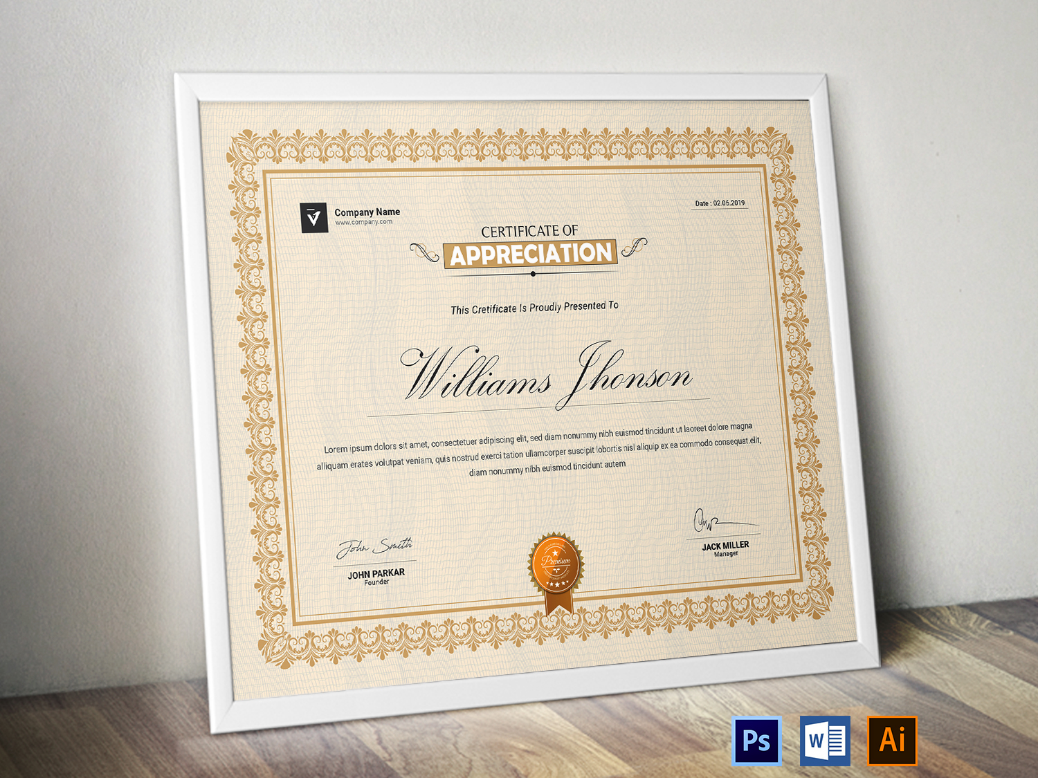 Certificate Template | Certificate Design by Classic Designp on Dribbble