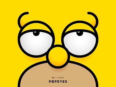 ◉ HOMER ◉ eyes homer popeyes simpsons
