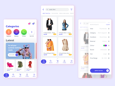 Online Store APP Home Screen Redesign