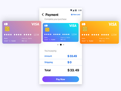 Daily UI Challenge Day 2: Payment Screen