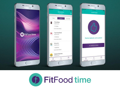 FitFoodTime App Design - UX/UI app design branding design fitfoodtime illustration mockup ui