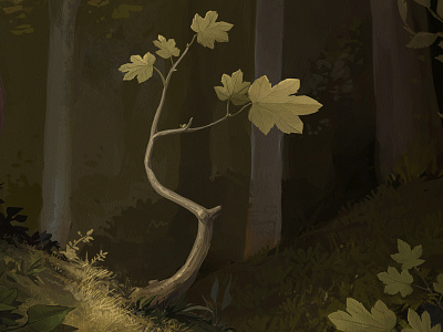 Fauno detail 2 concept art creatures environments fantasy fauno forest leaf myth mythology nature pan satyr