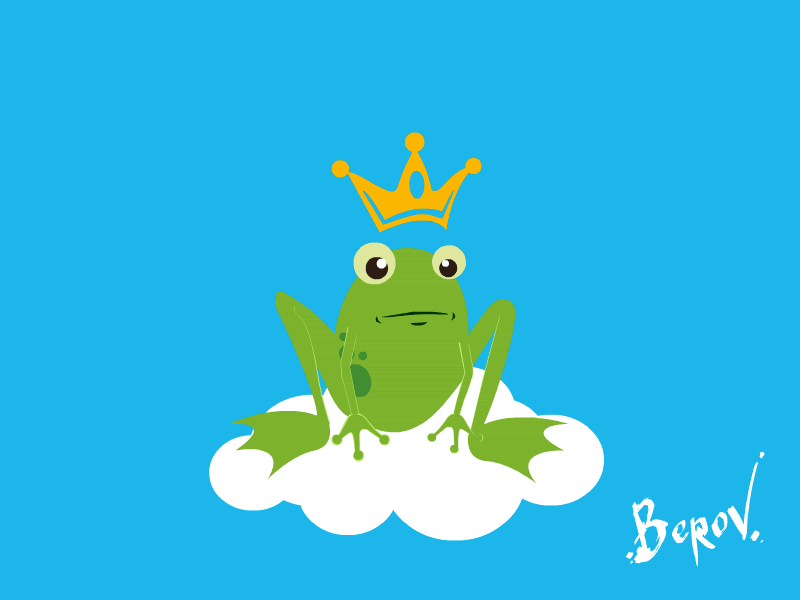Frog animation flash frog fun header loop