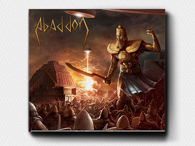 Abaddon - Album Cover album alien ancient art cd cover digipak packaging print sumerian