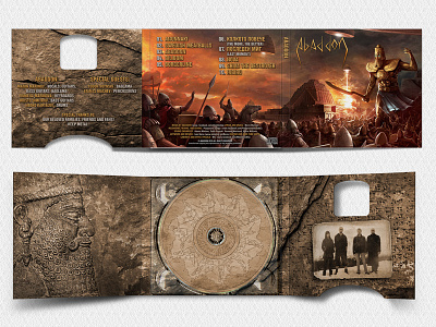 Abaddon - Album Cover - Spread album alien ancient art cd cover digipak packaging print sumerian
