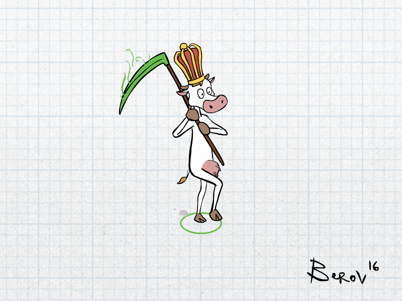 Voodoo Jar - Cow Progression animation character cow design game illustration java multiplayer sprites voodoo