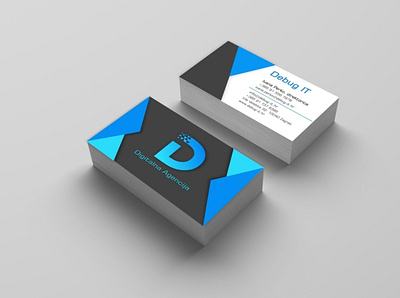 Debug IT branding business card graphic design logo vector