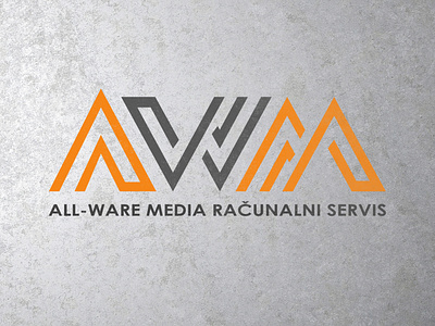 AWM Servis računala branding graphic design logo logotype vector
