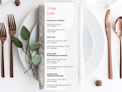 Vinska karta design graphic design menu card restaurant wine list