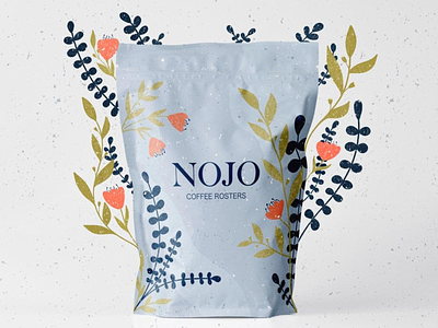 NOJO - Coffee Packaging Design brand brand identity branding coffe coffee coffee branding coffee design coffee packaging design coffee packing floral design floral illustration graphic design illustration logo logotype package package design texture illustration typography