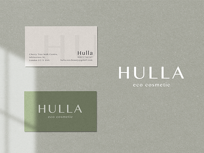 BRANDING FOR ECO COSMETIC "HULLA"