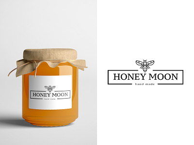 Logo for "Honey moon" brand brand identity branding graphic design honey illustration logo logotype package design typography