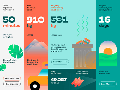 Dashboard for Greenbytes app design illustration ui ux vector