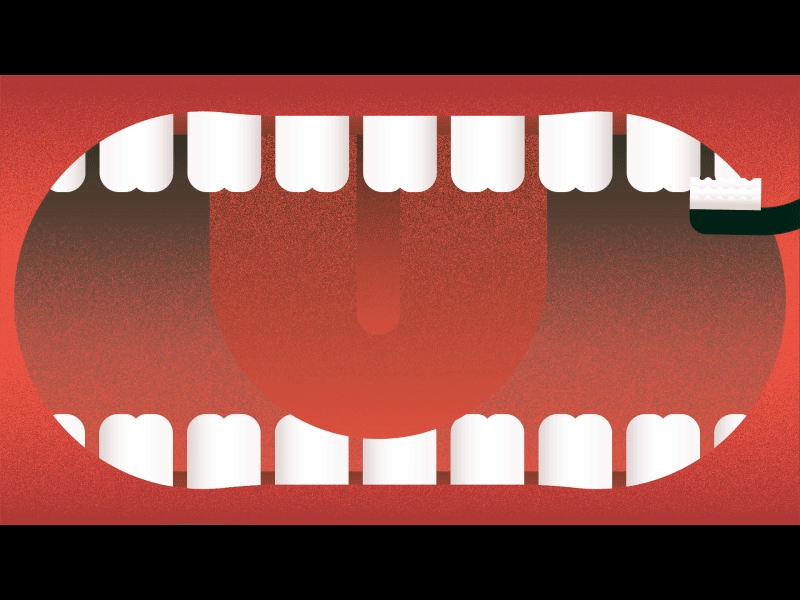 Brushing Technique animation brush dentist motion graphics mouth teeth toothbrush