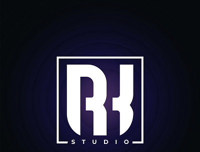 RH-STUDIO logo branding flat icon illustration lettering logodesign minimal modern simple typography vector wordmark