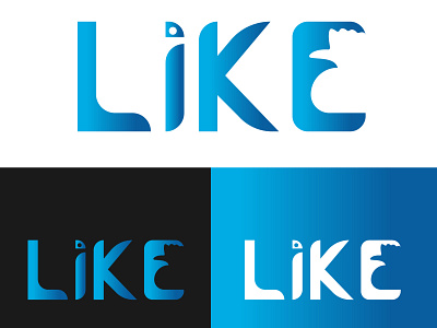 LiKE branding design icon illustration lettering like logo branding logodesign modern type typography unique vector wordmark