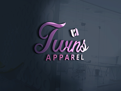 Twins Apparel branding icon logo logo a day logo design logo designer logo mark logos logotype wordmark