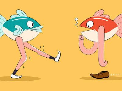 Fish With Limbs arms digital art fish fishes illustration legs photoshop