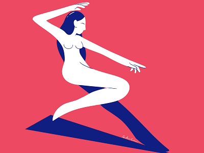 Pose digital art girl illustration naked nude photoshop pose