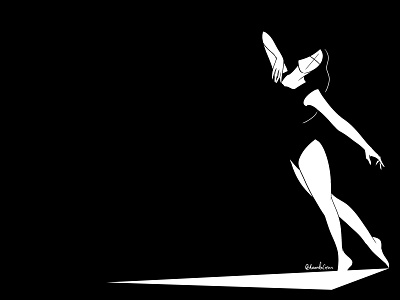 Dancer black white black and white dancer digital art illustration photoshop woman
