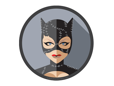 Catwoman 'Flat Icon Superhero Challenge' artist batman cat catwoman comics dc comics icon illustration logo design superhero vector villain