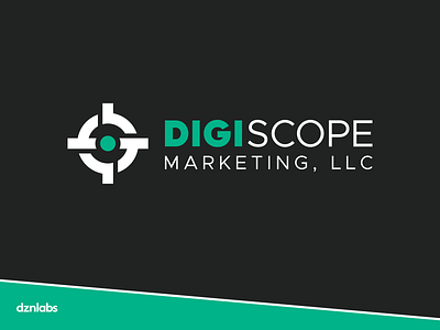 DigiScope Marketing - Logo 2020 brand branding design digiscope digiscope marketing dznlabs logo logos typography vector