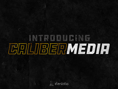 Caliber Media Logo brand branding caliber marketing caliber media design dznlabs logos typography vector