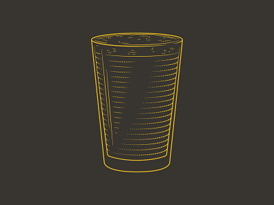 I'll Have A Pint beer illustration line art pint glass vector