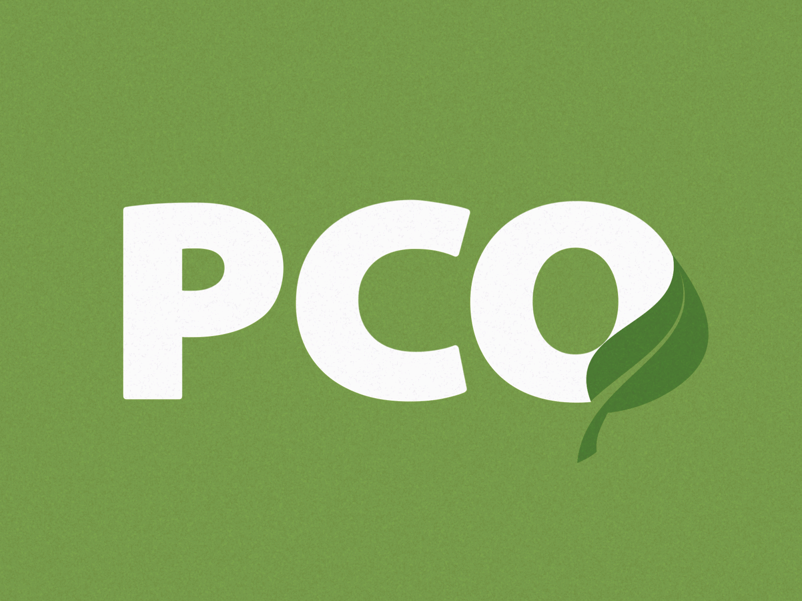 PCO Certified Organic animation branding design identity design leaf logo logo design organic rebranding redesign type design