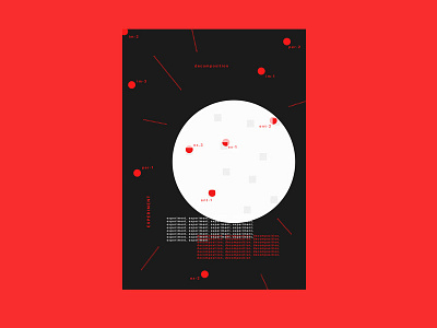 experiment 0.4 black and red design experiment inspiration lucie hajkova poster poster a day poster art poster challenge poster collection poster design print