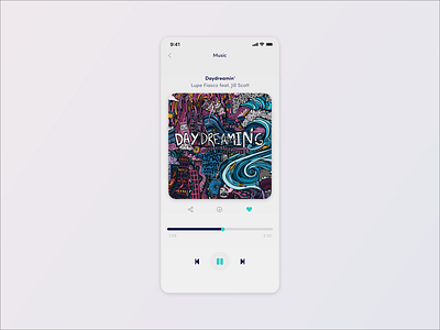 Daily UI 009 / Music Player adobexd daily daily 100 challenge daily ui dailyui dailyuichallenge design ui uidesign ux