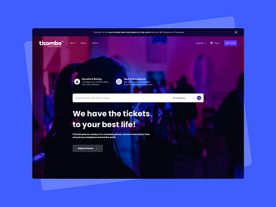 Ticombo® Website Redesign design event listing exvent ticket tickets ui ui design uidesign uiux uiuxdesign uiuxdesigner ux