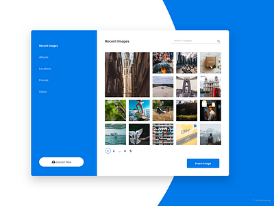 Minimal Image Upload UI Design design desktop gallery image image upload ui uidesign uidesigner uiux uiuxdesign uiuxdesigner ux web web designer webdesign website design