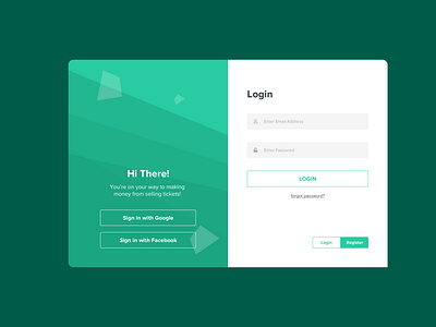 Login UI by Mba Uchenna on Dribbble